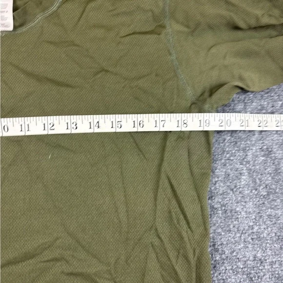 HELLY HANSEN Mens Green Lifa Base layer Stripe Long Sleeved Crew Shirt size: XL - Picture 3 of 12